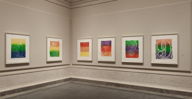 Installation view of Serial Impulse at Gemini G.E.L at National Gallery of Art (2015) Image courtesy NGA