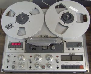 A 1/4 inch tape machine, similar to the one used by the author.