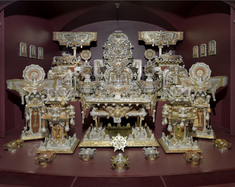 James Hampton, The Throne of the Third Heaven of the Nations Millennium General Assembly (ca. 1950–1964) by Pamela Murray Winters