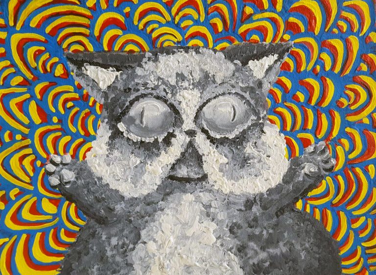 Hypnotic Cats and Hairy Legs by Michelle Goldchain